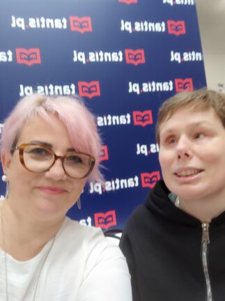 Na zdjęciu Stasia z Agnieszką Lingas-Łoniewską