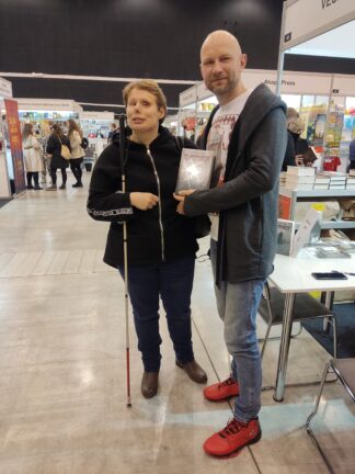 Na zdjęciu Stasia z Grzegorzem Kopcem