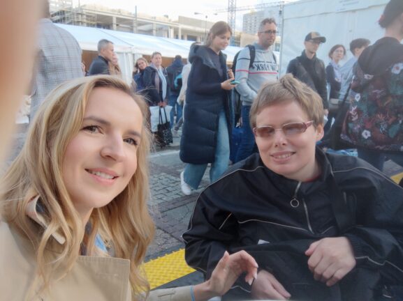 Na zdjęciu Stasia z Fotka z Anną Górną